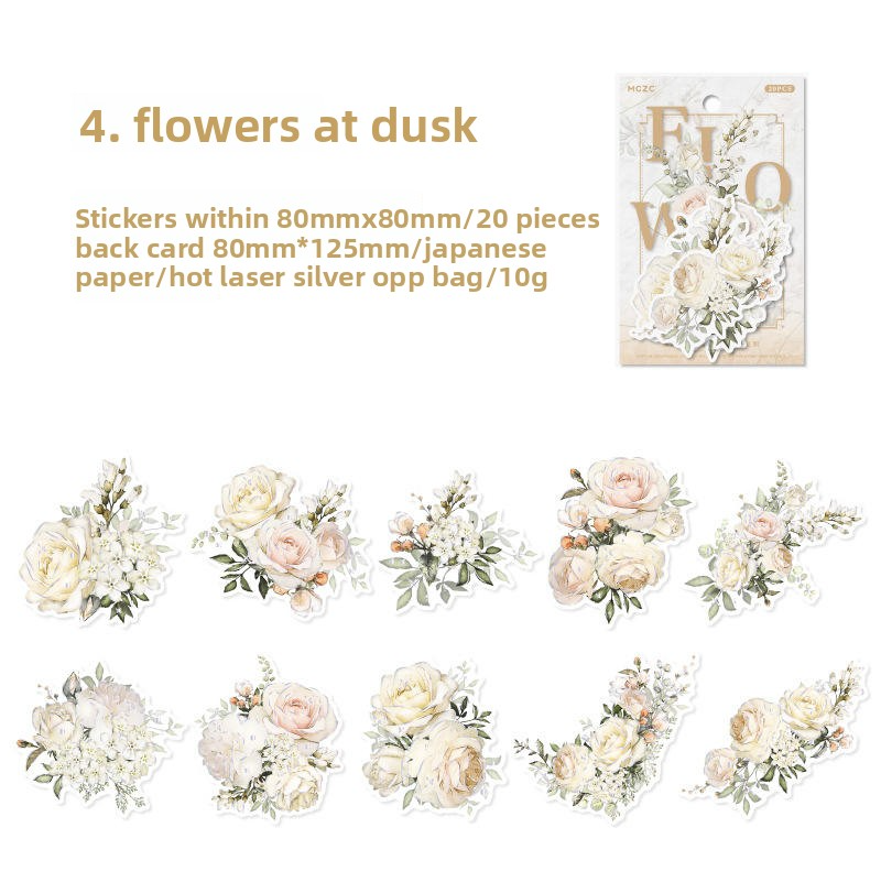 D Twilight Flower Bianco Mare