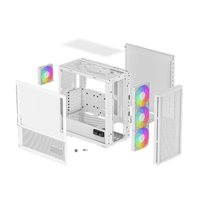 DeepCool CH560 Real-Time Display digitale custodia del Computer Desktop con telaio laterale E-ATX in vetro TYPE-C interfaccia Mid Tower - Product Image 5