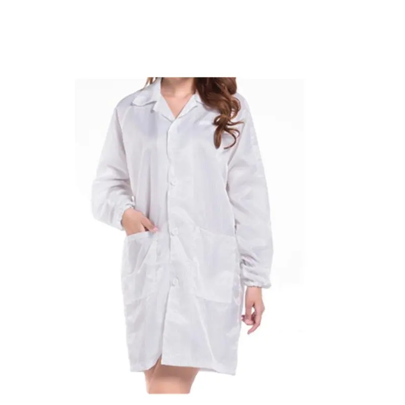 Ln1560101 casaco de laboratório, roupa de limpeza, antiestático