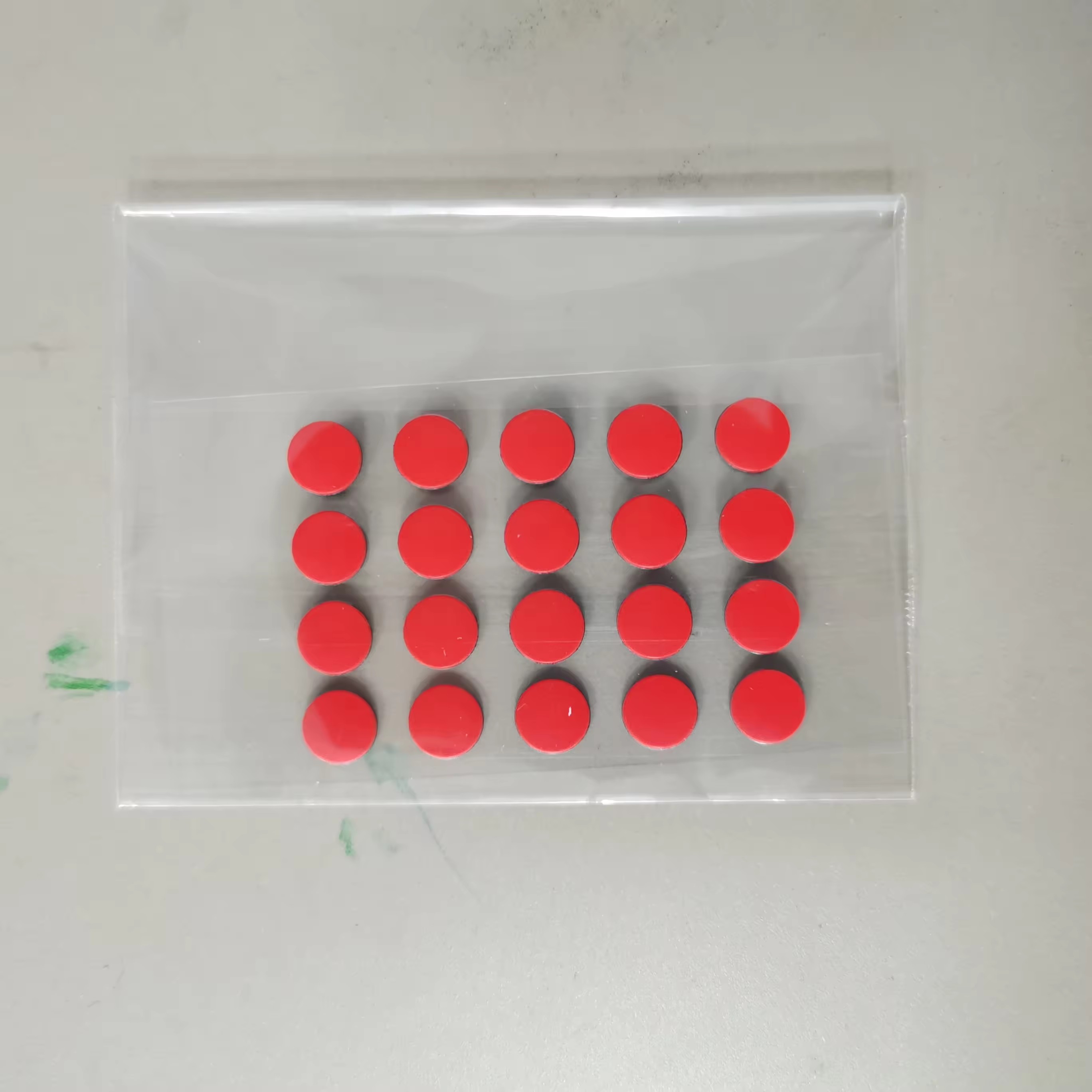 20pcs-6.5mm Red Control + Silence