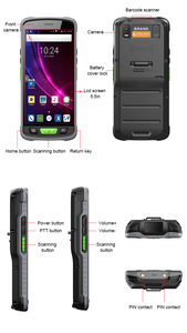 Android 11 OS Rugged Handheld <strong>Pdt</strong> Logistic 1d / 2d <strong>Barcode</strong> Scanner PDA With NFC RFID Reader Termin Rug Handheld - Product Image 6