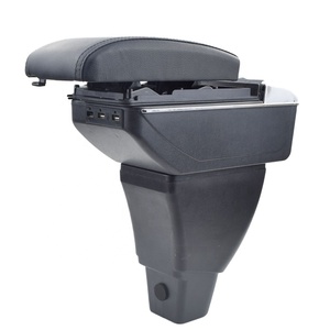 Vtear for <strong>Scion</strong> Xb <strong>Armrest</strong> USB Charging Heighten Double Layer Storage Box Central Store Content Arm Rest Car Accessories 04-07 - Product Image 1