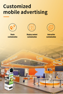 Multi-Language Mall Promotion <strong>Robot</strong> 27&quot; Screen Auto Recharging for Global <strong>Brand</strong> Campaigns Advertising <strong>Robot</strong> Ai Trade Show - Product Image 2