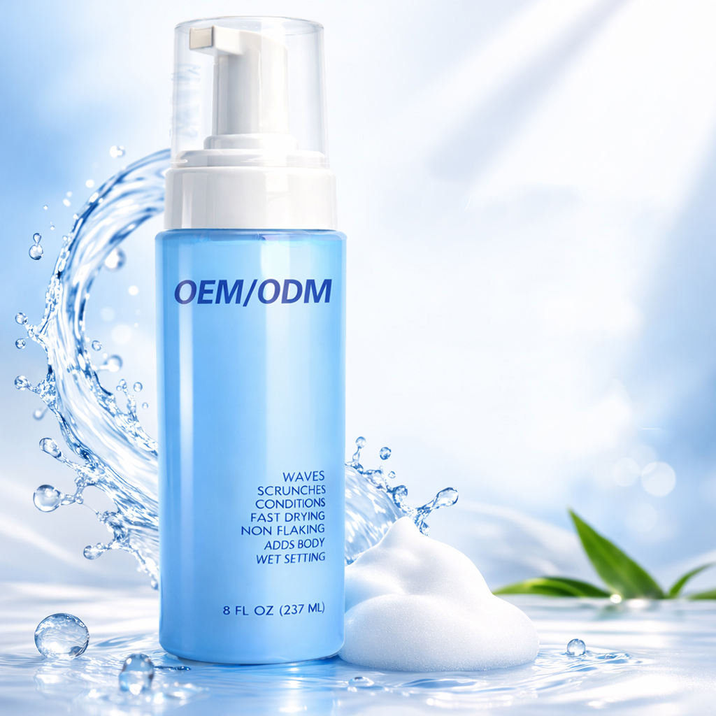 Blue translucent bottle