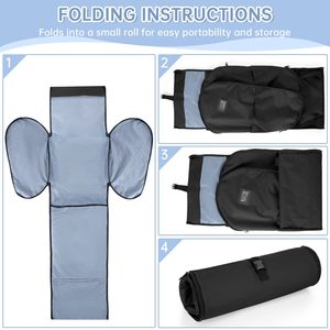 Trọng lượng nhẹ độn xe Ghế Du Lịch Túi thời trang có thể gập lại trẻ sơ sinh xe ghế xe đẩy cổng kiểm tra túi máy bay & Doona tương thích - Product Image 4