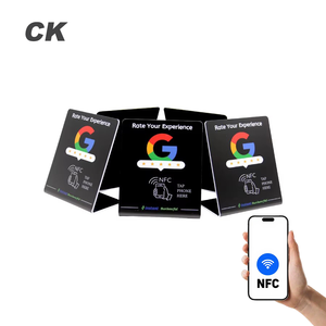 Nhà máy tùy chỉnh NFC đứng 13.56MHz NFC 213/215/216 cho <span class=keywords><strong>Google</strong></span> xem xét tiktok Instagram Facebook quét trả tiền đặt hàng PVC biển hiệu - Product Image 5