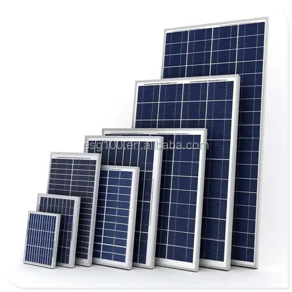 ESG Custom Outdoor Home Mini 100W 6V 12V 18V 20W 30W 40W 50 W Solar panel 50 Watt Mono Solarpanels