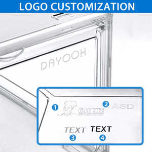 Wholesale 2-Tier Clear Toy Figure <strong>Display</strong> Case Anime Figures Showcase <strong>Stackable</strong> Labubu Protective Case <strong>Display</strong> Box - Product Image 5