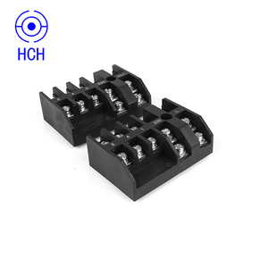 Bloque de terminales fijo de barrera negra conector caja de distribución de energía bloque de terminales de transformador - Product Image 2
