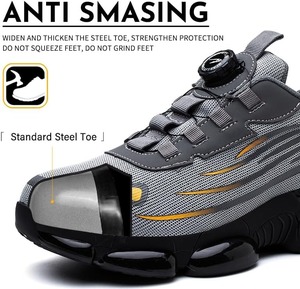 Draaiknop Veiligheidsschoenen Mannen Stalen Neus Sneaker Luchtkussen Werkschoenen Man Lekvrij Werk Veiligheidslaarzen Beschermende Schoenen - Product Image 6