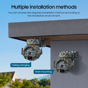 Cámara CCTV de visión nocturna con batería solar de baja potencia 4G 3K IP65 con sensor CMOS de tarjeta SIM Wifi de detección humana PIR - Product Image 3