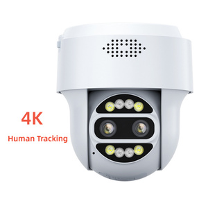 2X Zoom Camhipro iki yönlü ses çift Lens 4K 4G CCTV Sim kart PTZ IP ağ kamerası - Product Image 1
