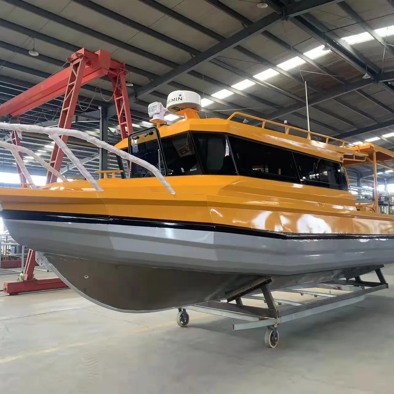 Barca Gospel 2024 nuovo design 9m 30ft potenza barca da pesca in alluminio incrociatore e rimorchio per USA Canada