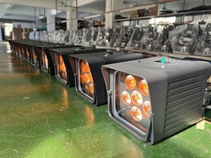 ไฟเวที DMX แบบไร้สายใช้แบตเตอรี่6in1รังสียูวีแบบมืออาชีพไฟติดผนัง - Product Image 4
