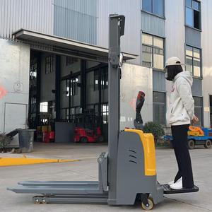 スタッカー1t 1.5t 2トン3m 4.5m軽量電気トランシーバー高さメンテナンスフリープラットフォーム付きジェルバッテリー - Product Image 3