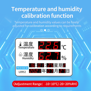 LX952-C High-<strong>Temperature</strong> Thermometer Hygrometer with PC Probe <strong>Data</strong> <strong>Logger</strong> &amp; Calendar Clock for Industrial Sauna Rooms Warehouse - Product Image 5