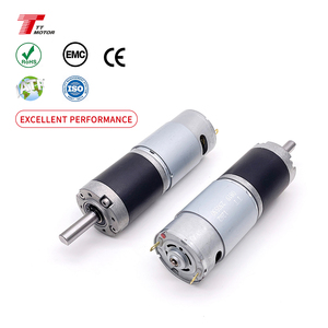高トルク12v 24vギア付きモーター低速DCモーターロボット用エンコーダー付き - Product Image 1