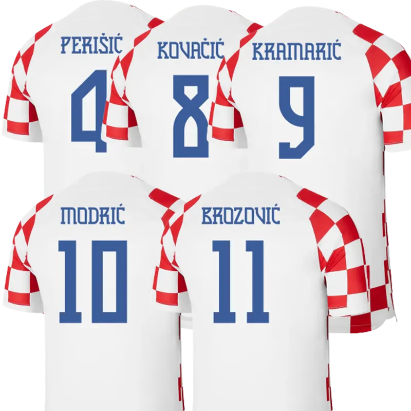 Kaus Sepak Bola 10 Mordic Kroasia 2022 2023 Pria Lebih Murah Kaus Olahraga 4 Seragam Sepak Bola Perisic 8 Kovacic 9 Kramaric