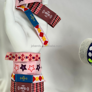 Dropshipping-Produkte 2025 Benutzer definierte Verwendung Einzigartiges Polyester-NFC-Seil gewebe RFID-gewebte Armbänder Verstellbares Schloss - Product Image 3
