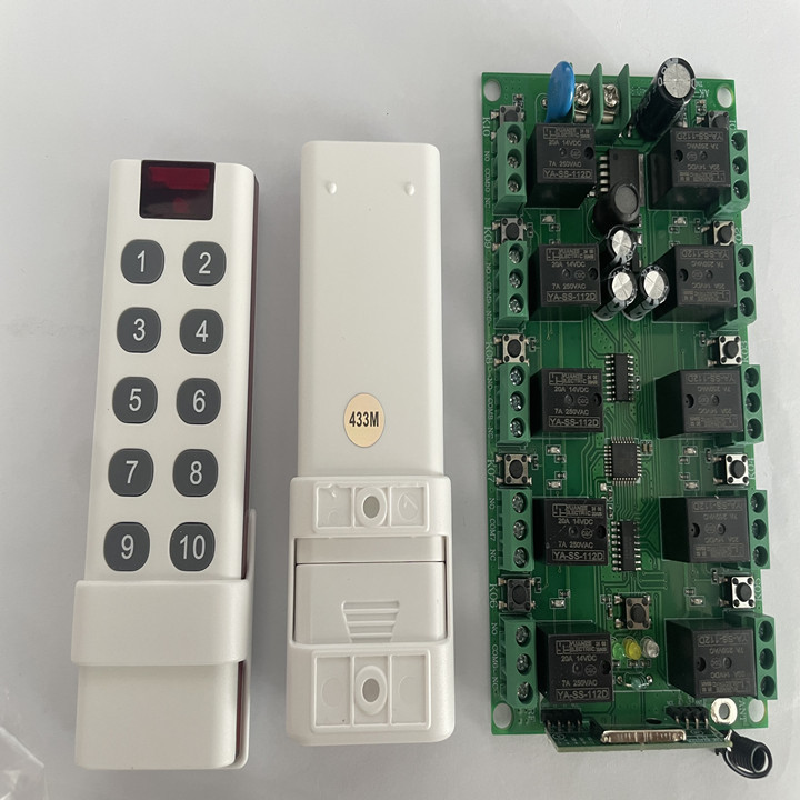 Contrôleur blanc indépendant 12V 10 canaux -433MHzl