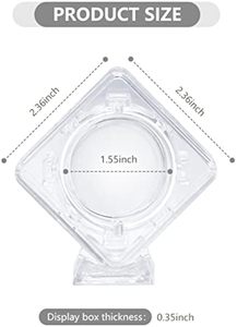 Acryl Münz halter Ständer Mehrere Kunststoff Münz regal <span class=keywords><strong>Display</strong></span> <span class=keywords><strong>Box</strong></span> Platte Klar Kleine doppelseitige Einzel münze