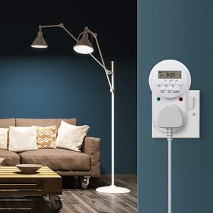 ROEY Wöchentlich programmier barer elektronischer Timer mit LCD-Anzeige 24 Stunden/7 Tage Digital Mains Plug-in Timer-Buchse