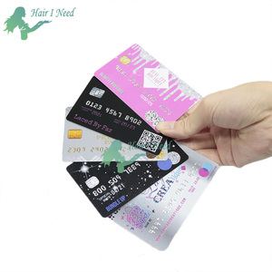 豪华定制图形塑料名片浮雕号码信用卡会员礼品ID PVC名片带标志 - Product Image 4