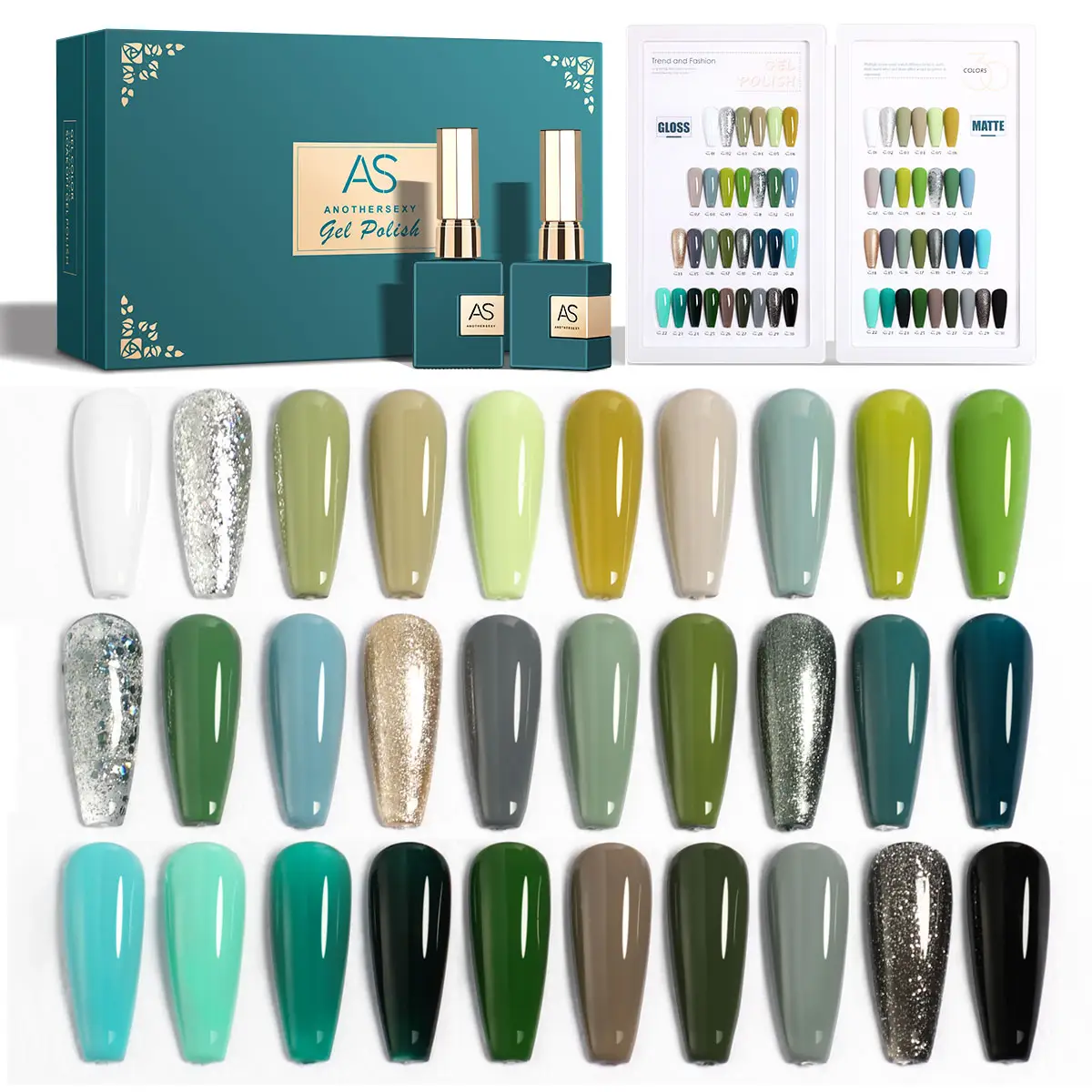 AS Green Series Nail Gel Polish Hybrid Vernis Semi Permanente UV Soak Off Nail Art Manicure Gel Barnices Lak Primer