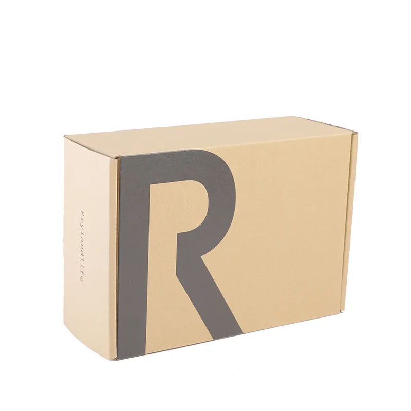 Impresión de cartón corrugado plegable reciclado con logotipo personalizado Embalaje artesanal de cartón para ropa personalizado con logotipo