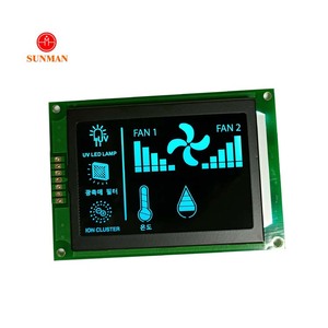 Benutzer definierte High-Level-VA-Modus VA Schwarz 7-Segment-Luftreiniger-LCD-Anzeige mit Controller ic - Product Image 4