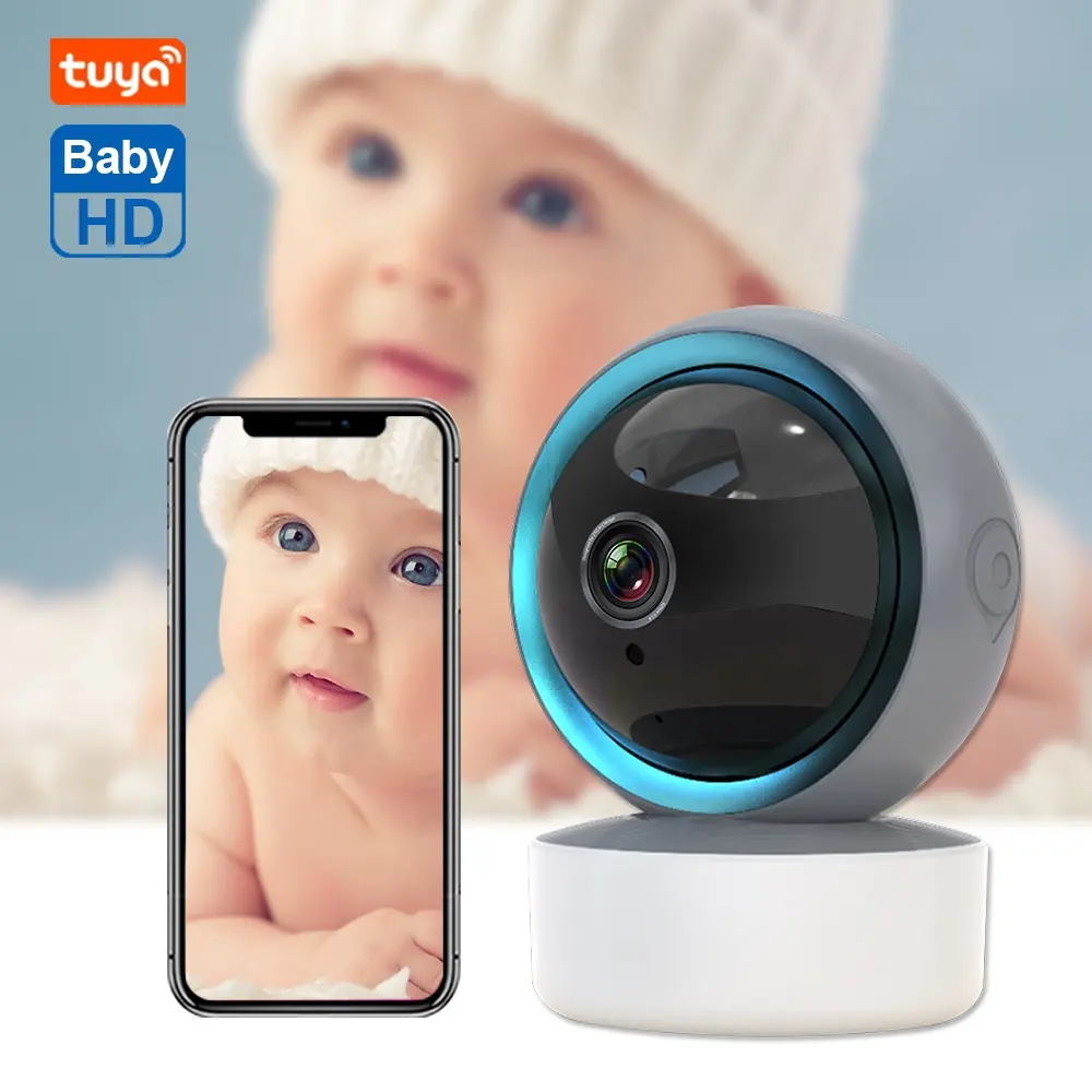Baby Monitor elettronico con telecamera Wifi 3MP HD piange neonati telecamera per bambini Audio bidirezionale IR visione notturna Baby Sleeping IP Camera