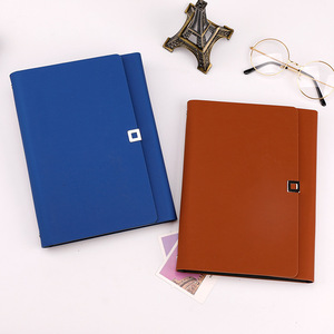 Çalışanlar için PU deri kurumsal hediye seti hediye günlüğü dizüstü dergisi ile halka bağlayıcı - Product Image 3
