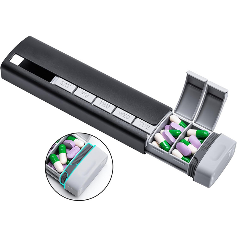 alliage d'aluminium-modèle pp-noir-7 compartiments