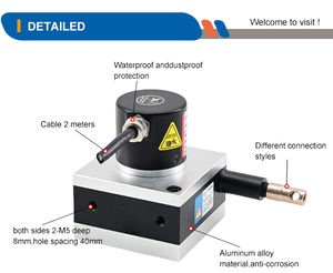 Displacement <strong>Sensor</strong> 5V Line Driver Resistance Ruler HA63M Cable <strong>Encoder</strong> String <strong>Potentiometer</strong> Wirewound Hybrid <strong>Potentiometer</strong> - Product Image 4