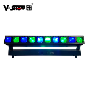 VSHOW B1060S Led 10 pz 60W RGBW 4 in1 barra mobile Zoom e stroboscopica linea DMX suono e Software di controllo per Dj Disco Party - Product Image 5