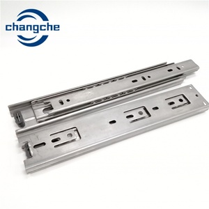 Telescopic <strong>Drawer</strong> <strong>Guide</strong> Channel <strong>Drawer</strong> Runner Triple Extension Soft Close <strong>Drawer</strong> <strong>Slide</strong> <strong>Rail</strong> for Kitchen Cabinet - Product Image 5