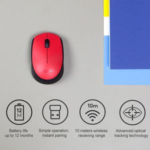 Wholesale <strong>Logitech</strong> M170 2.4GHz Wireless Mouse for PC Computer Optical Mouse 1000DPI USB Receiver Wireless Mouse - Product Image 3