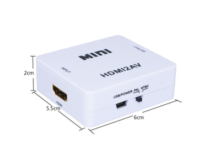 ミニサイズ1080pHDMI2AVHDMI2AVからAVHDMI2AV-RCAビデオオーディオコンバーター - Product Image 4