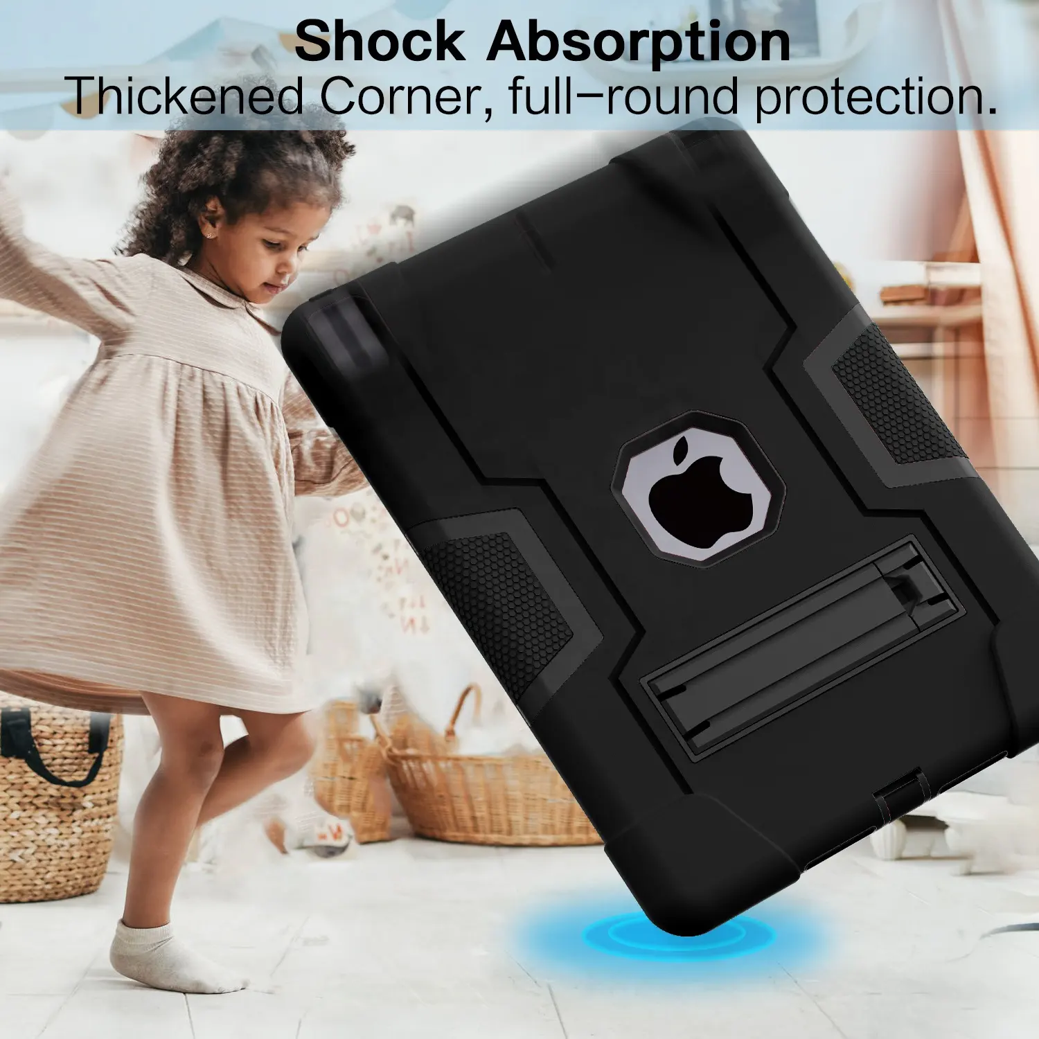 Cover per Tablet Smart antiurto antigraffio per Apple iPad 7 ° ottava generazione custodia per bambini da 10.2 pollici