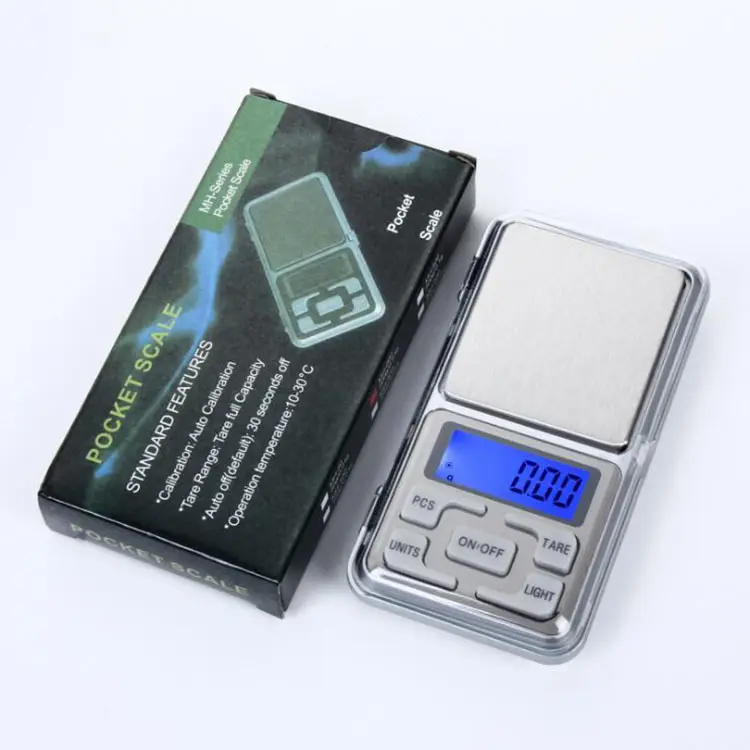 Mini 0.01x500g digitale mostra screen bilancia scala di Equilibrio Elettronico Gram digital Pocket scala