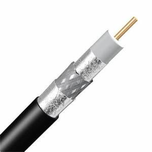 RG6 koaksiyel uydu kablosu 5m 10m 20m <span class=keywords><strong>50m</strong></span> 100m Catv iletişim kabloları çıplak bakır Strand TV kablosu <span class=keywords><strong>100</strong></span>% bakır malzeme