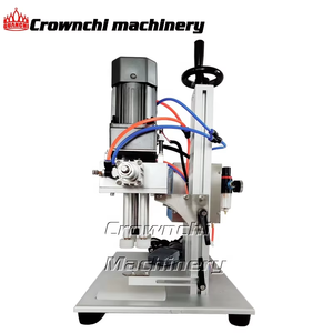 Desktop pneumatische kosmetische Wasser getränke Flaschen verschluss maschine Flüssigkeits flaschen verschluss maschine