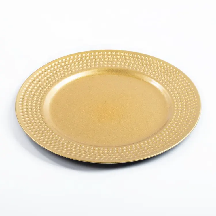 Luxurious Copper Hammered Metal Charger plate Table Top Classic Stylish Handmade Low Price Traditional Gold Charger Plates