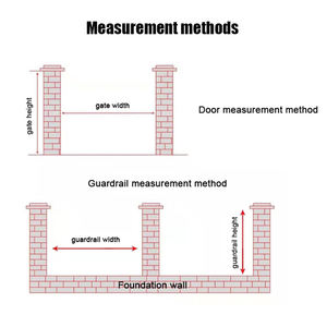 אוטומטי הזזה כפול הזזה עם לוחות אלומיניום hinges עבור Driveway גינה פרטיות וילות מודרני ידידותי לסביבה - Product Image 5