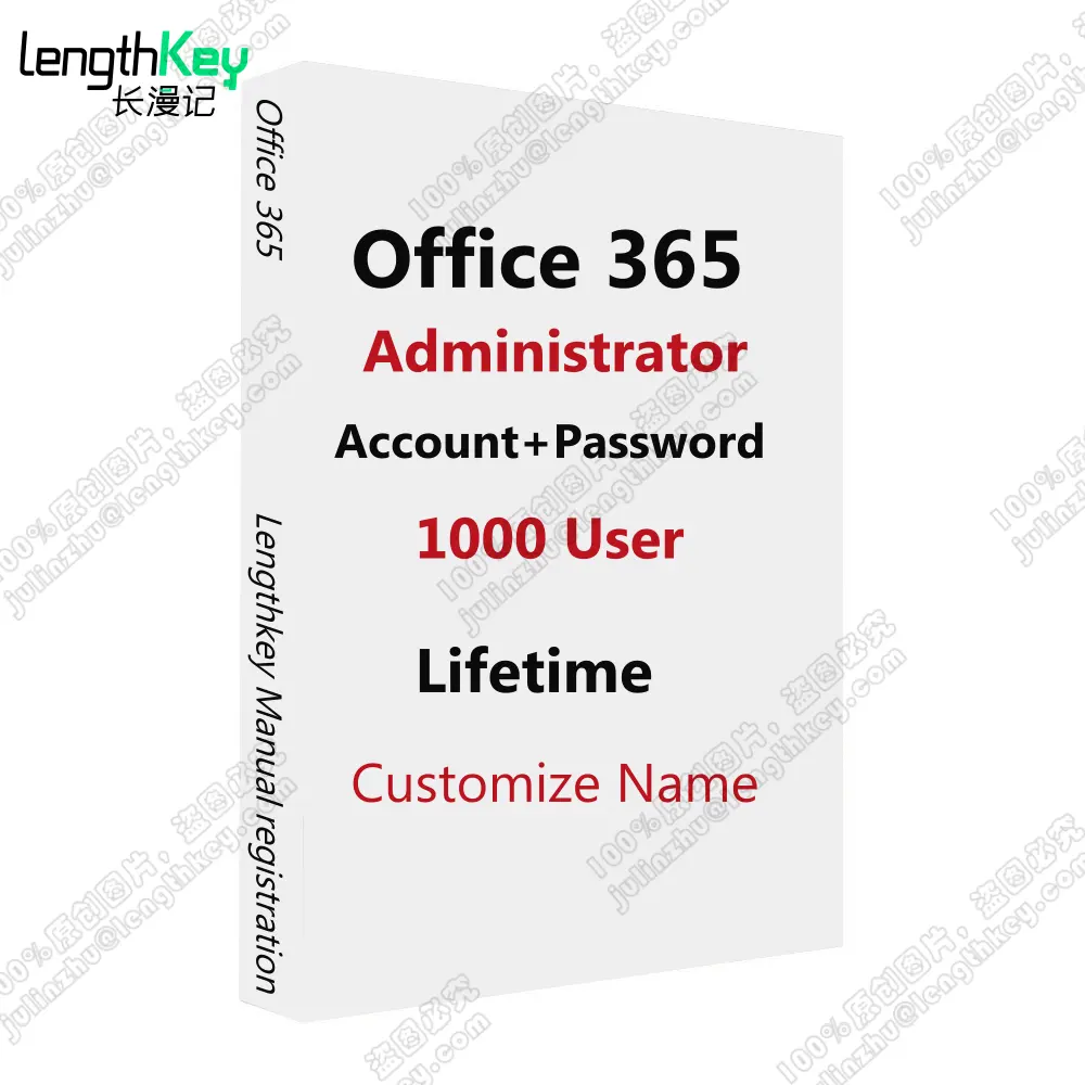 Office 365 A1 Plus yönetici hesabı, satış sonrası garantili % 1000 kullanıcı ömrü sabit manuel kayıt içerir