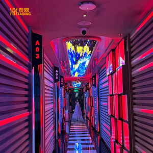 Tùy chỉnh thời trang hiện đại Câu lạc bộ Đêm Thiết kế nội thất hộp đêm gian hàng KTV phòng hộp đêm <span class=keywords><strong>hookah</strong></span> Bar LED hiển thị - Product Image 6