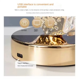 Modern Luxury Crystal LED Table <strong>Lamp</strong> for Bedroom Iron Body with Advanced Sense Creative Ambient Light Factory Wholesale - Product Image 5