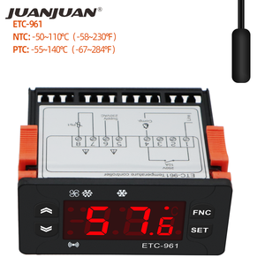 Controlador de temperatura del termostato digital con sensor NTC PTC AC 220V plástico OEM personalizable - Product Image 3