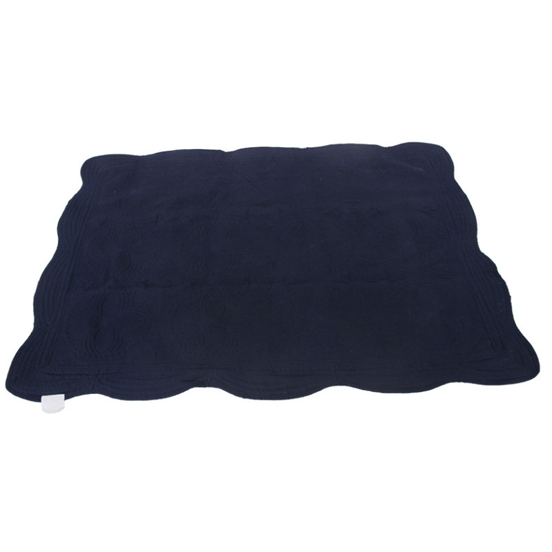 Couverture de bébé d'héritage de couette de bébé de coton de la marine 100%