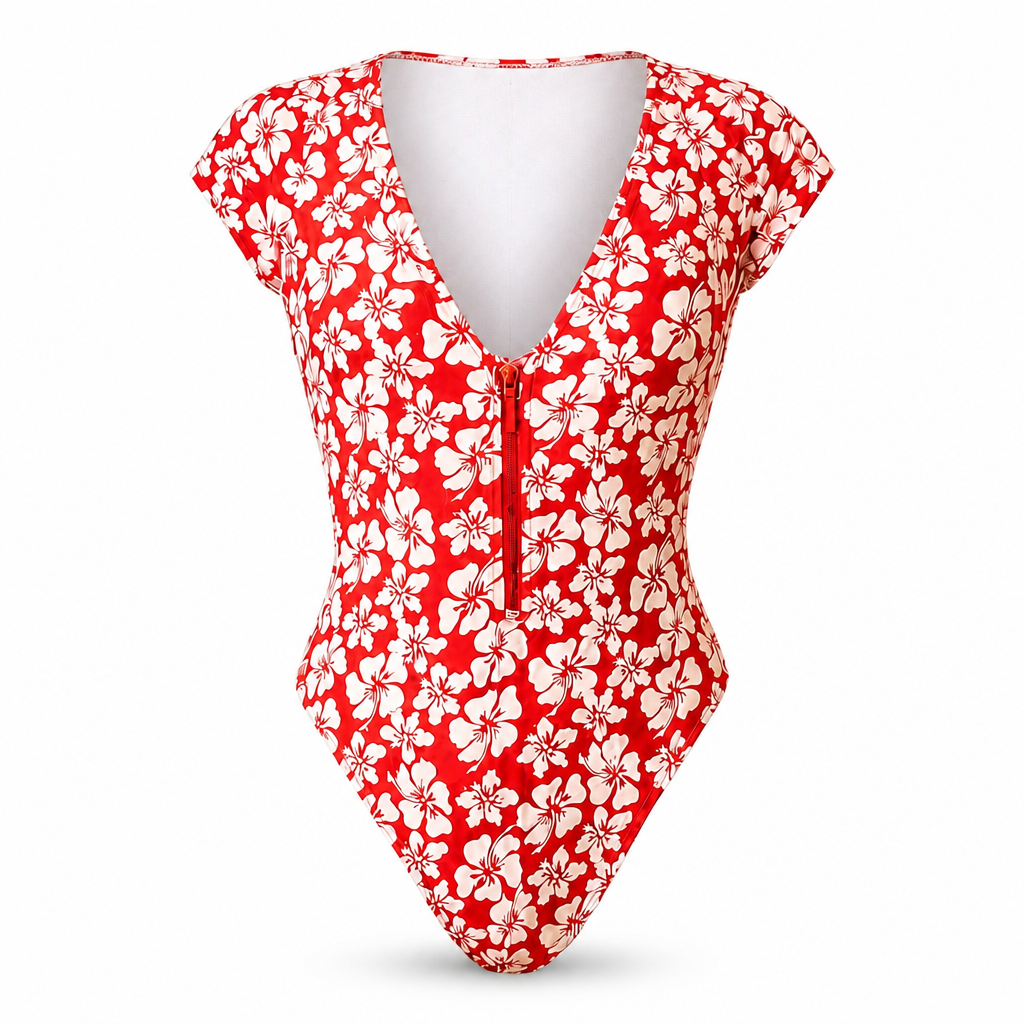 Front Zipper Swimsuit